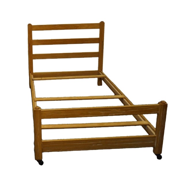 Brandt Ranch Oak Rustic Americana Country Style Twin Size Bed Chairish