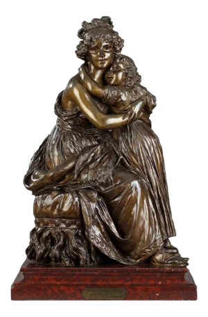 Bronze Group After the Self-Portrait with Her Daughter by Élisabeth Vigée Le Brun