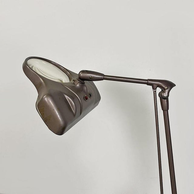 Metal American M270 Adjustable Lamp with Magnifying Glass from Dazor Floating Fixture, 1960s For Sale - Image 7 of 16