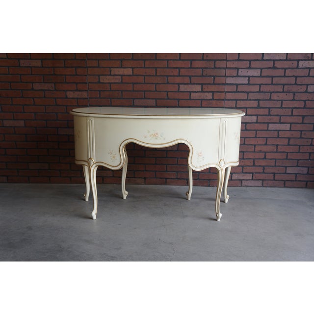 Drexel Touraine Collection Hand Painted Writing Desk For Sale - Image 6 of 9