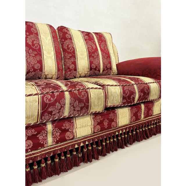 Beige Strpied Sofa Bed, 1990s For Sale - Image 8 of 13