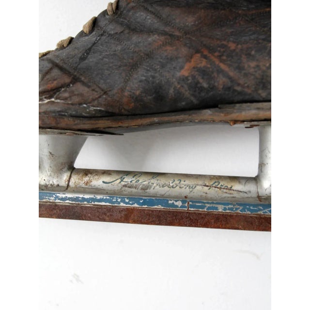 Vintage Ag Spaulding Silver Wing Ice Skates For Sale - Image 6 of 13