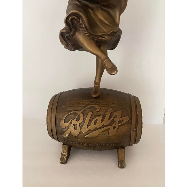 Late 20th Century Vintage Blatz “Valerie” Beer Waitress Advertising Statue –1986 For Sale - Image 5 of 10