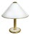 F. Fabbian Castelminio DI Resana Treviso/ Italy Glass & Brass Table Lamp For Sale