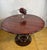 Wood Vintage Art Deco Round Dining Table with Oak Top & Chrome Base, 1990s For Sale - Image 7 of 9