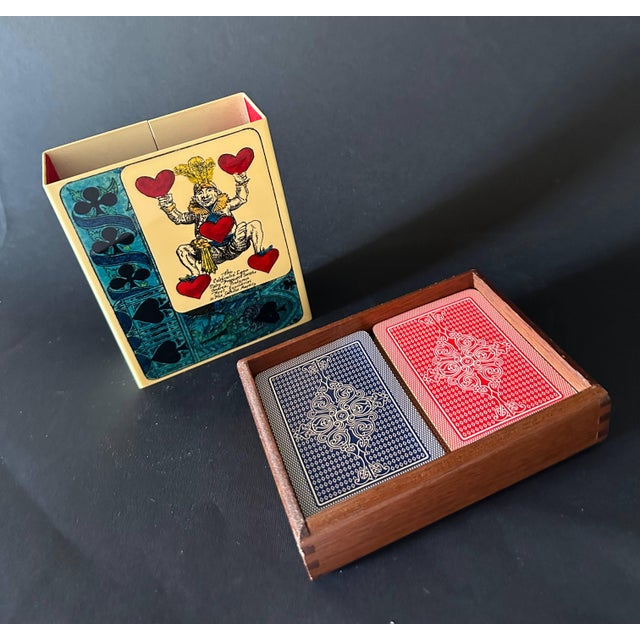 Fornasetti 20th Century Playing Cards Box by Fornasetti For Sale - Image 4 of 6