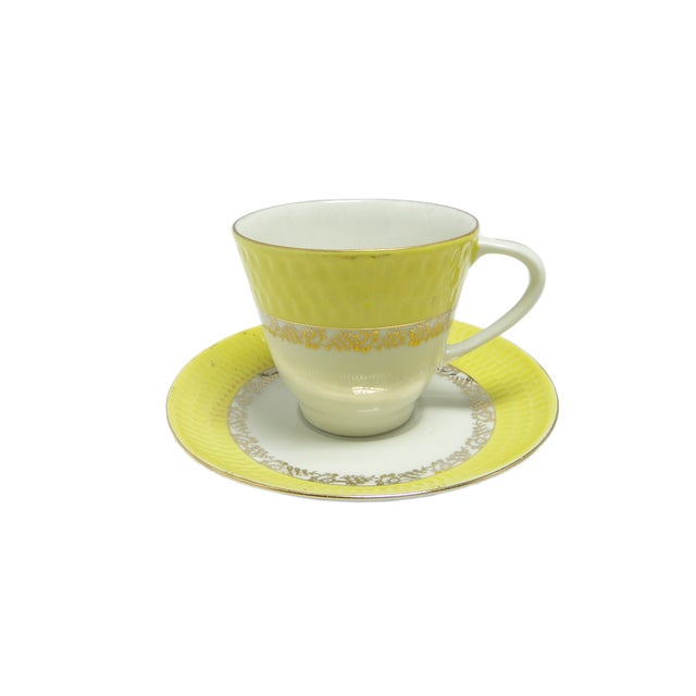 Goldenrod Postmodern Cup, Poland, 1970s For Sale - Image 8 of 8