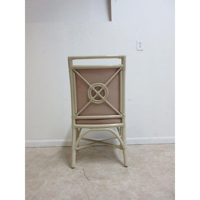 Vintage Mid-Century Rattan Regency Armchair For Sale - Image 4 of 6