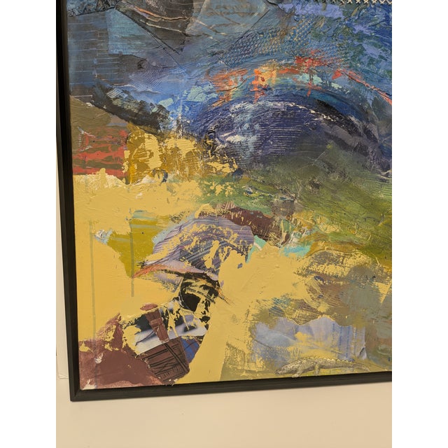 Early 21st Century Buckman Bridge, Abstract Expressionist, Mixed Media on Canvas, Marsha Glazière For Sale - Image 5 of 9