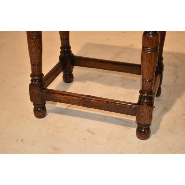 Pair of 19th Century Elm Joint Stools From England For Sale - Image 10 of 11