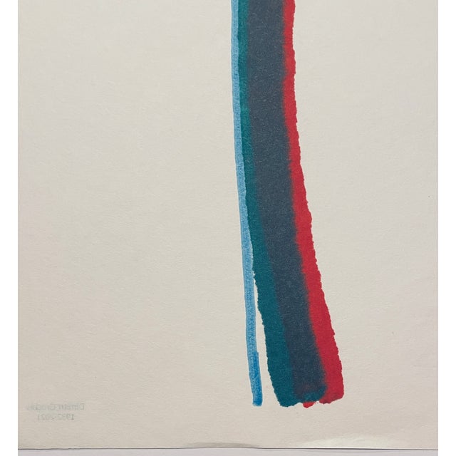 Watercolor by California minimalist abstract painter Dimitri Grachis (1932-2021). Grachis owned the Spatsa Gallery in San...