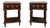 Pair of Spanish Carved Wood Nightstands, 20th Century For Sale