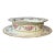 1990s 2pc-Antique Gda Limoges Porcelain Ramekin/Soufflé & Under Plate For Sale