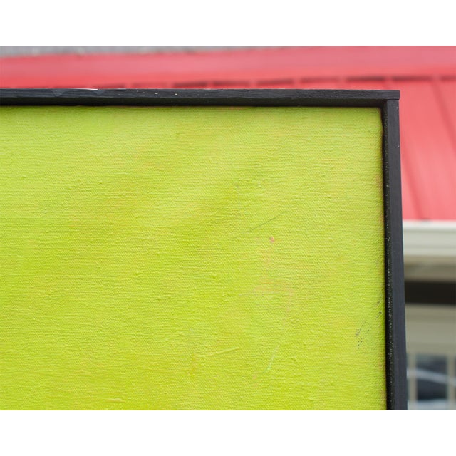 Green Late 20th Century Abstract Oil on Canvas Painting of a Dog by James L. Bruch For Sale - Image 8 of 10