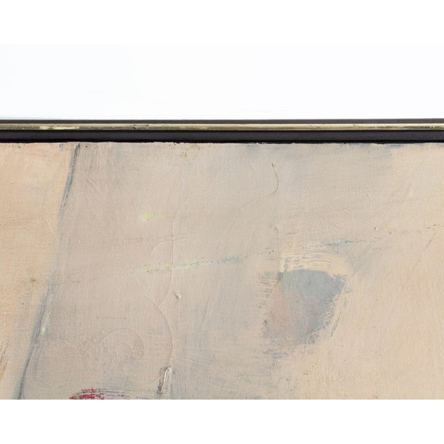 Mid 20th Century “Sea Wash” Abstract Oil on Canvas Painting by Evelina Green For Sale - Image 5 of 7