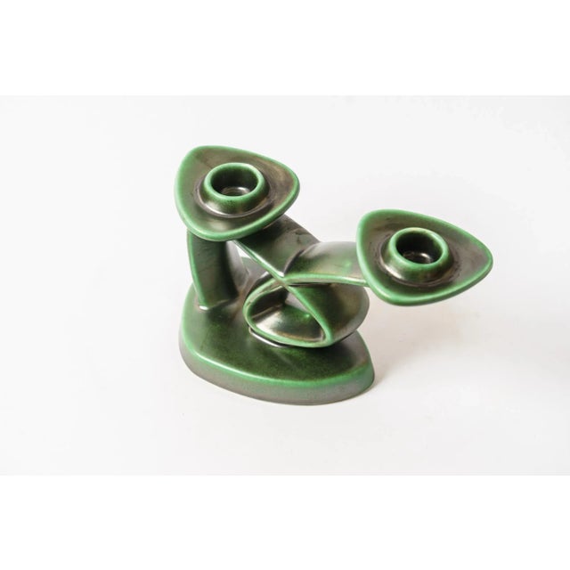 Ceramic candle holder, Vienna, around 1950s. Original condition.