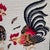 Vintage Roosters Needlepoint Traditional Americana Art For Sale In Tampa - Image 6 of 11