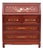 Asian Rosewood Secretary Desk With Mother-of-Pearl Inlay, Bird & Blossom Motif, Slant Front Writing Desk For Sale