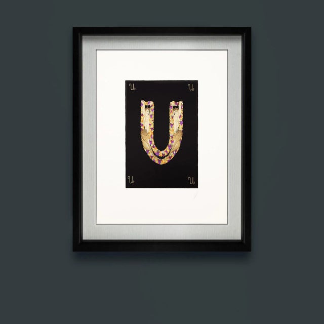 Erté, Artist's Proof: Letter U, Limited Edition Serigraph, 1976 For Sale - Image 7 of 11