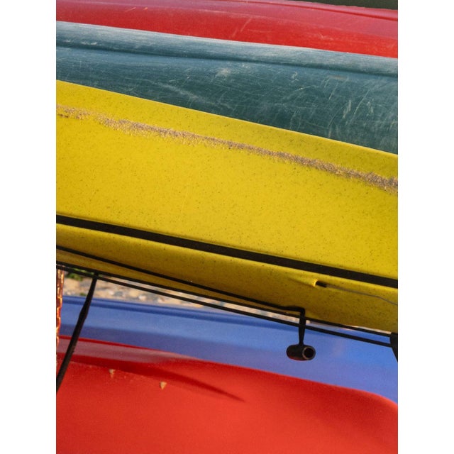 Anne Sager (American, 1930-2024), Kayak Composition, Chromogenic Print, signed to mat, with artist's estate stamp verso....
