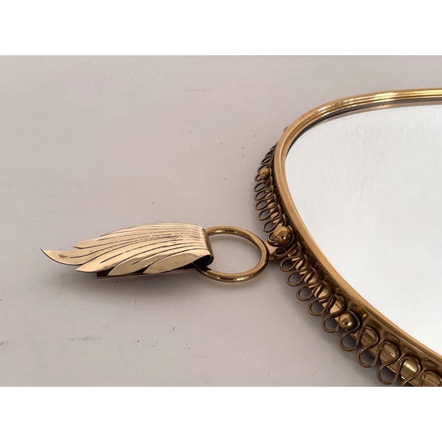 Large Wall Mirror in Brass by Josef Frank for Svenskt Tenn, 1960s For Sale - Image 14 of 18