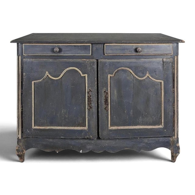 Louis XV Style Buffet in Black Patinated Oak For Sale - Image 11 of 11