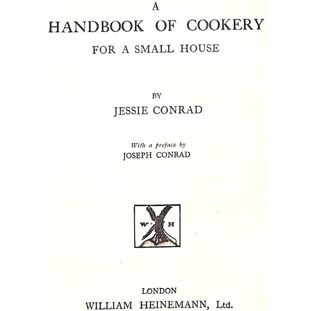 "A Handbook of Cookery for a Small House" 1923 Conrad, Jessie For Sale In New York - Image 6 of 8