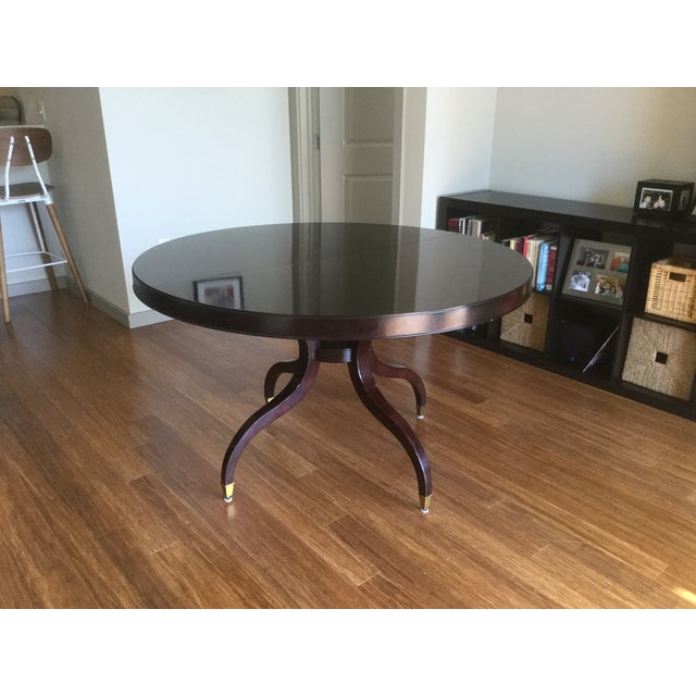 Thomasville Nocturne Round Dining Table & Leaf Chairish