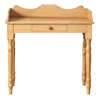 19th Century English Pine Wash Stand / Desk For Sale
