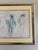 Blue Vintage Framed Figurative Artwork, Circa 1990s' For Sale - Image 8 of 14