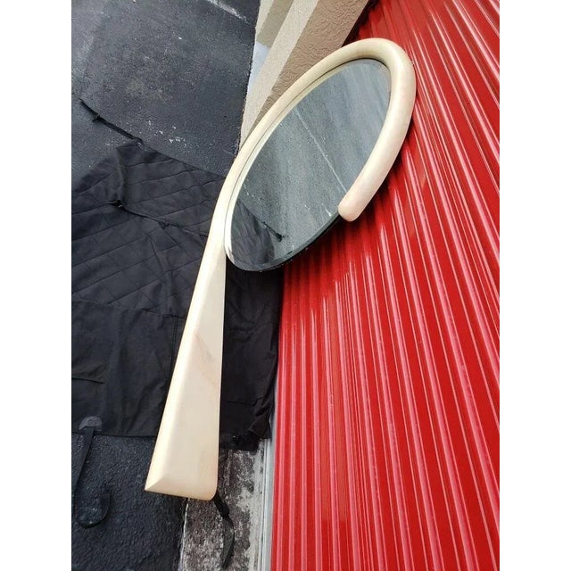 1980s Vintage Jay Spectre Postmodern Wall Mirror With Console Shelf For Sale In Dallas - Image 6 of 8