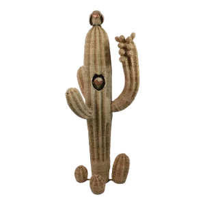 Cactus w/Owls Sculpture by Mario Lopez Torres
