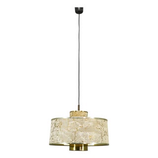 Cork and Brass Pendant by Sven Aage Holm Sørensen, Denmark, 1960s For Sale