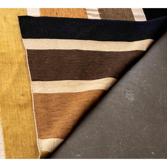 Modern Striped Pattern Carpet, 18' 1" X 13' For Sale - Image 11 of 11