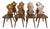 Farmhouse Tyrolean Chair with Heart Cutout Back, 1970s, Set of 8 For Sale