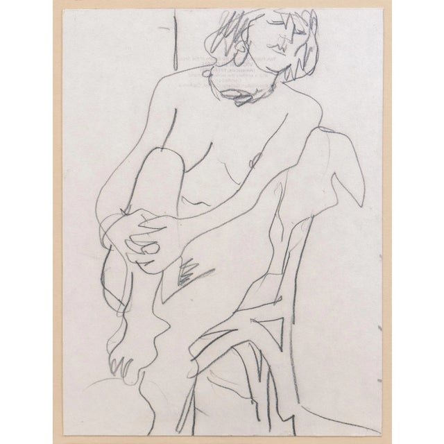 'Seated Nude' by Victor Di Gesu, Paris, Louvre, Salon D'Automne, Académie Chaumière, Los Angeles County Museum of Art For Sale In Monterey, CA - Image 6 of 7