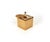 Cube Ice Bucket in Acrylic, Rattan and Brass in the style of Christian Dior, 1970s For Sale - Image 6 of 15