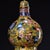 Late 20th Century Gilt Bronze Cloisonné Enamel Double-Gourd Vase With Filigree Stand For Sale - Image 4 of 9