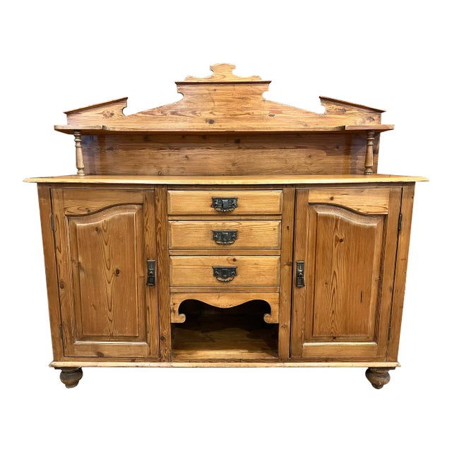 1900s Antique Country Pine Server For Sale