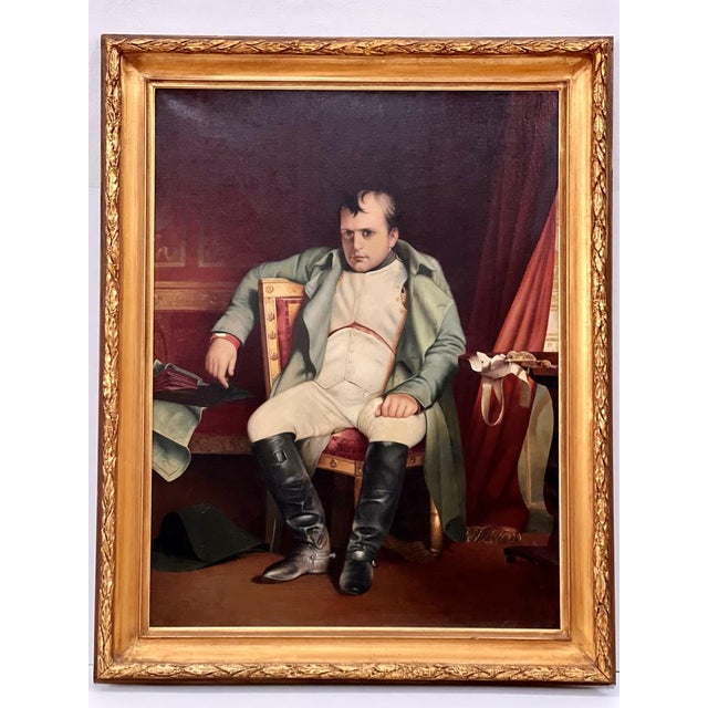 Xaver Diblik, Napoleon Bonaparte Portrait, 1950, Painting For Sale - Image 12 of 18