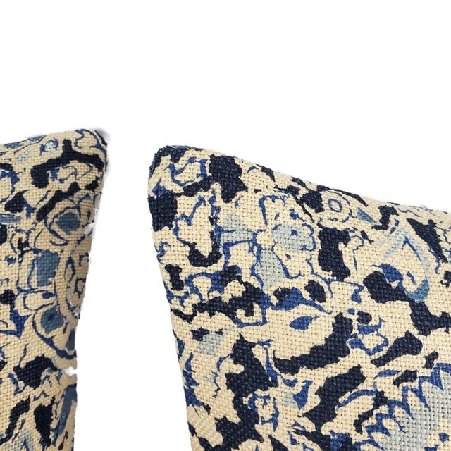 Contemporary Ralph Lauren Arjuna Floral in Indigo Pillow Cover For Sale - Image 3 of 7