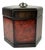 Mid-Century Boho Chic Hollywood Regency Traditional Six-Sided Burlwood Velvet-Lined Box. For Sale