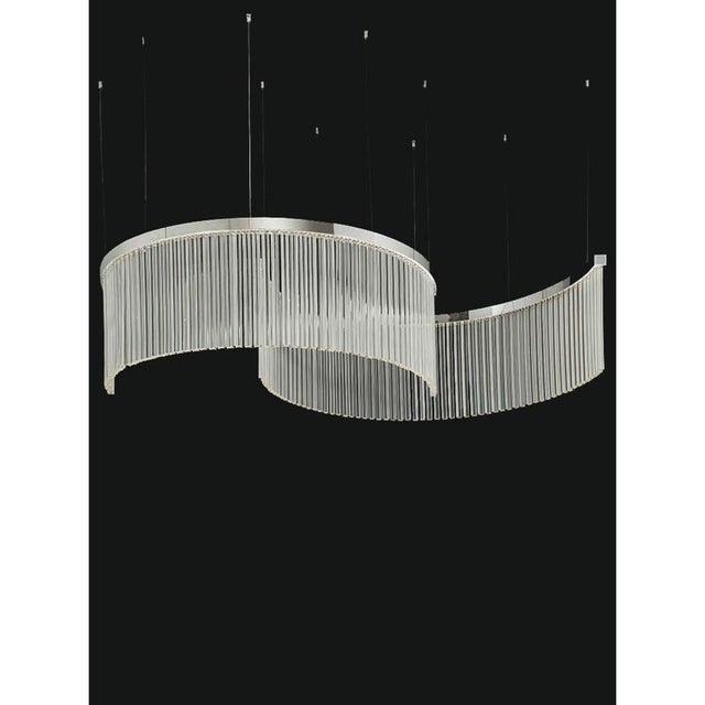 Collection Venere Chandelier in Metal and Crystal by Jago For Sale - Image 10 of 16