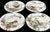 Exceptional collection of four antique Haviland & Co. Limoges porcelain decorative plates, dating to approximately 1887....