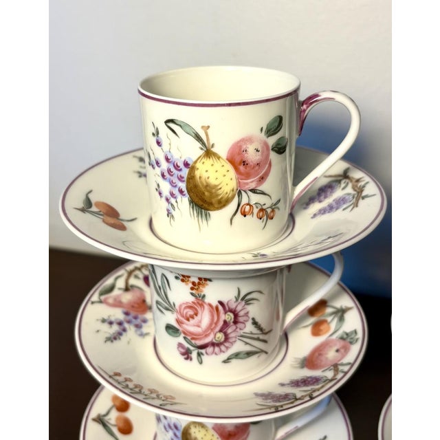 Coffee Cups and Saucers from Mennecy‑Villeroy, Set of 18 For Sale - Image 11 of 18