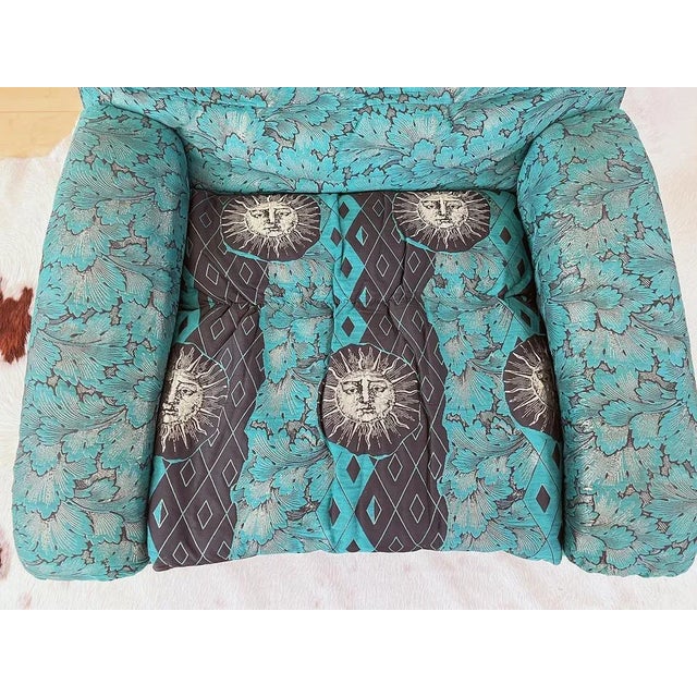 Mid-Century Modern Set of Vela Alta Lounge Chair & Ottoman by Giovanni Offredi for Saporiti Italia, 1970s For Sale - Image 3 of 13