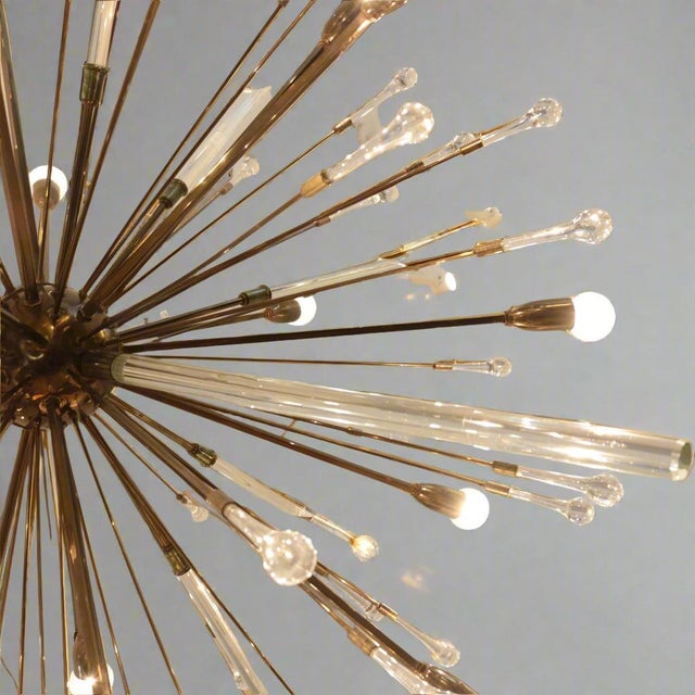 Modern 1960s Twenty Light Modernist Sputnik Chandelier For Sale - Image 3 of 5