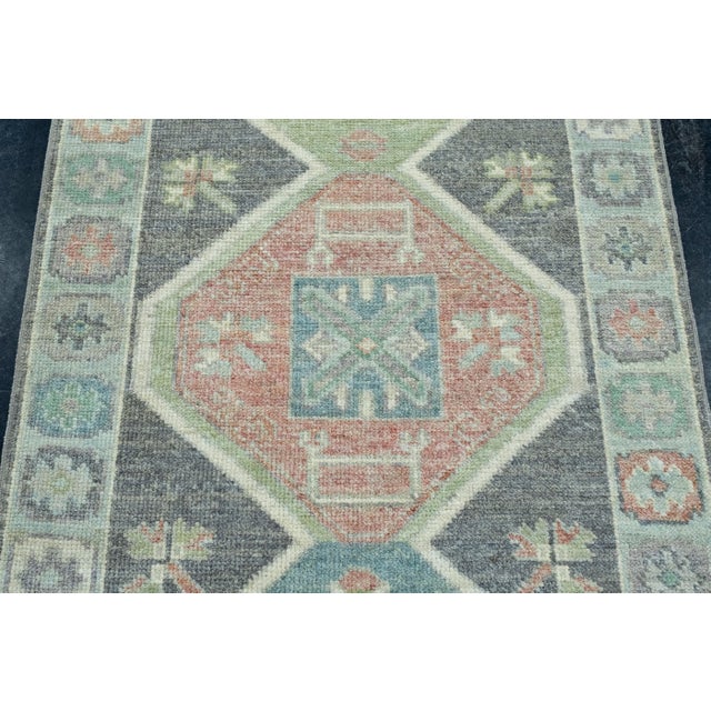 Turkish Oushak Runner Rug 2'11" x 20'3" #17368 For Sale - Image 4 of 8