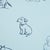 Schumacher SAMPLE - Schumacher x The New Yorker Good Dogs Everywhere Peel & Stick Wallpaper In Sky & Navy Blue For Sale - Image 4 of 7