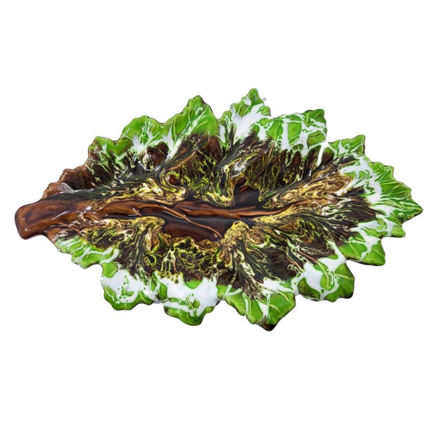 French Green Ceramic Bowl from Vallauris, 1970s For Sale - Image 12 of 12